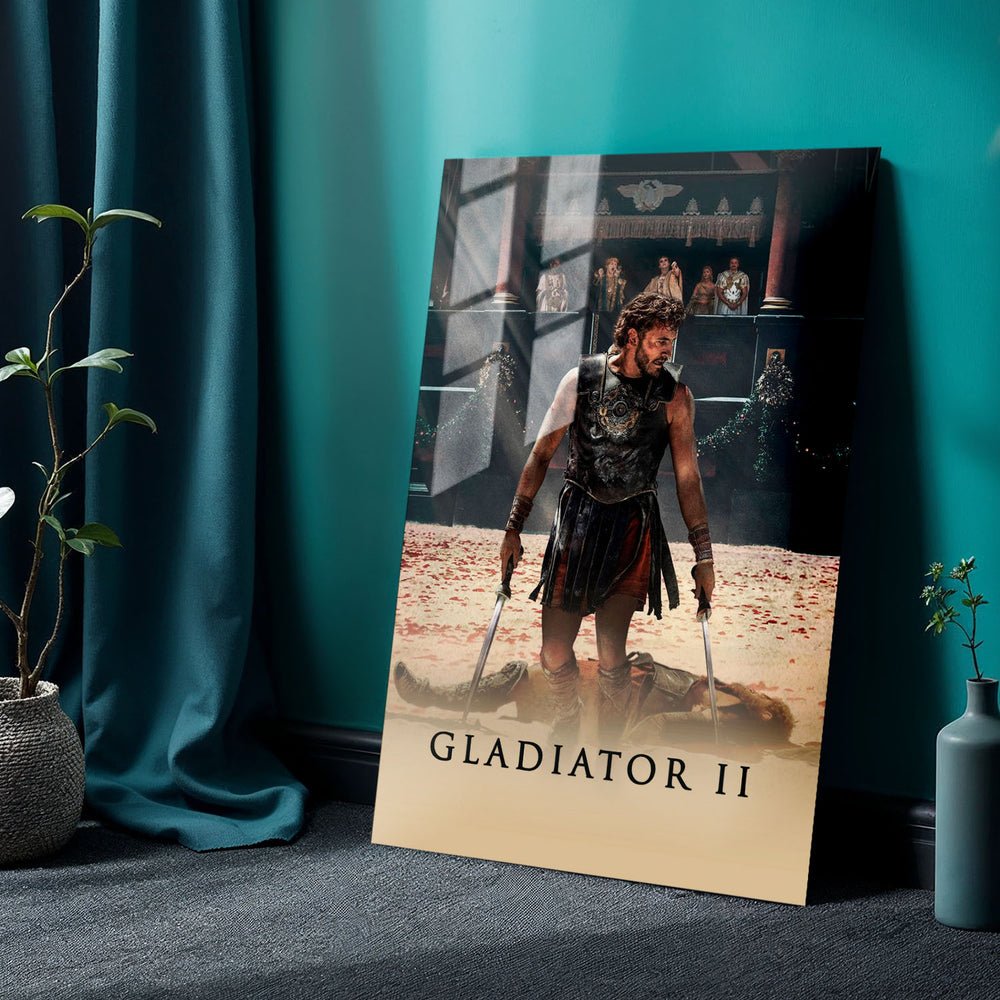 Flex Designs Metal Poster Gladiator II Theatrical 24 x 36" Home Goods - Movie 2024 Movie Metal Poster