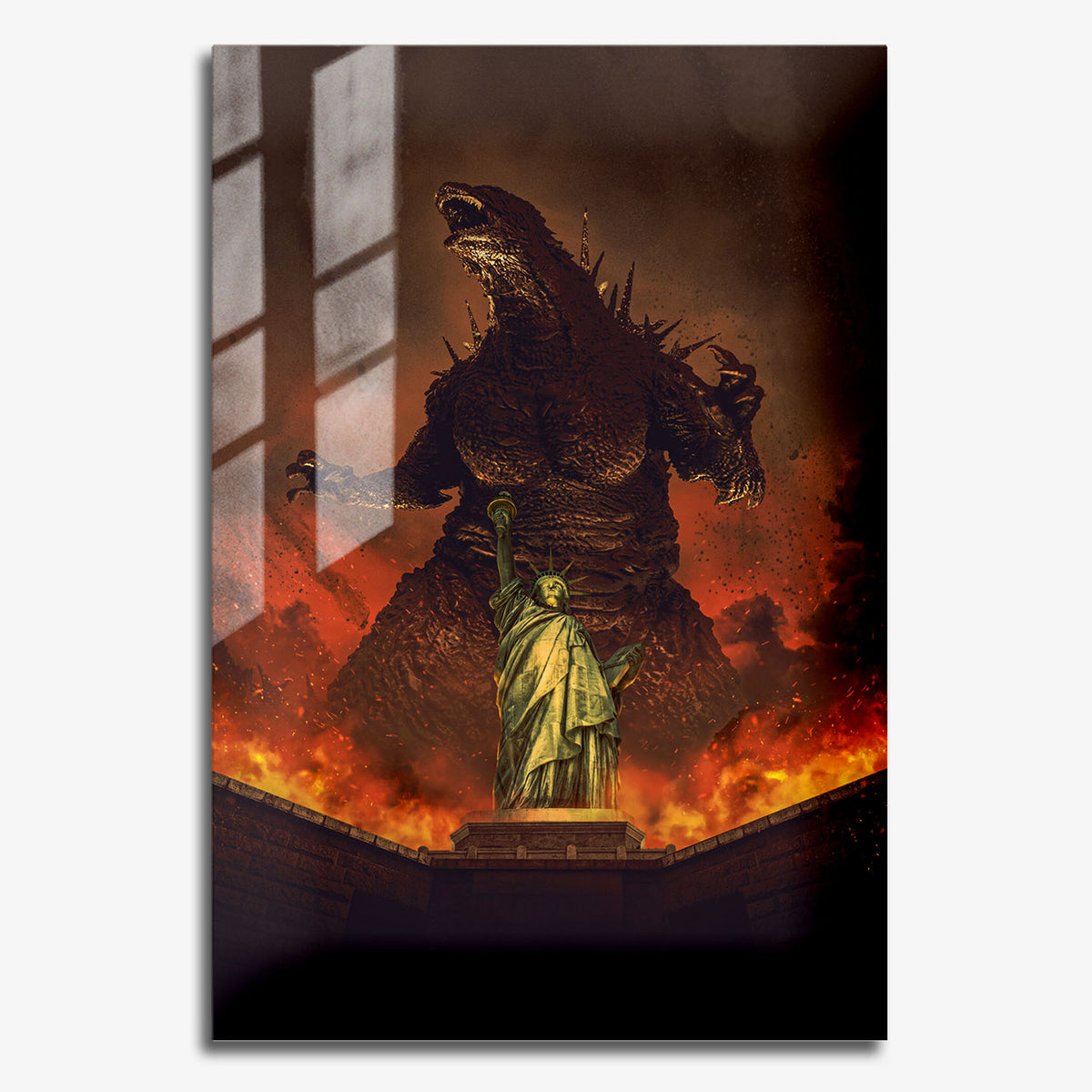 Flex Designs Metal Poster Godzilla Minus Zero 11 x 17" Home Goods - Movie 2026 Movie Metal Poster