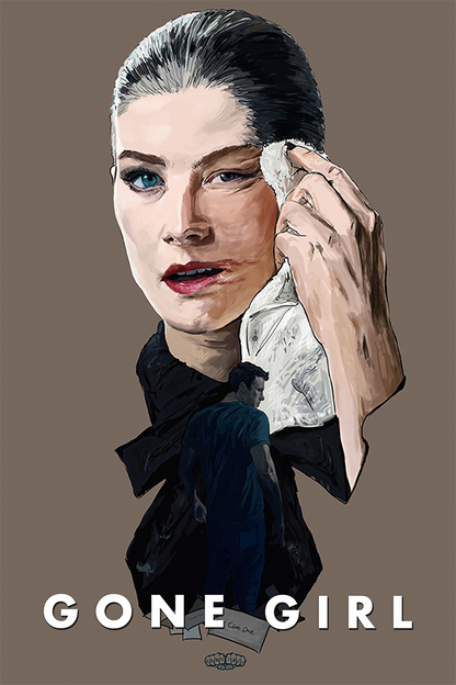 Flex Designs Metal Poster Gone Girl Sketch 11 x 17" Home Goods - Movie 2014 Movie Metal Poster