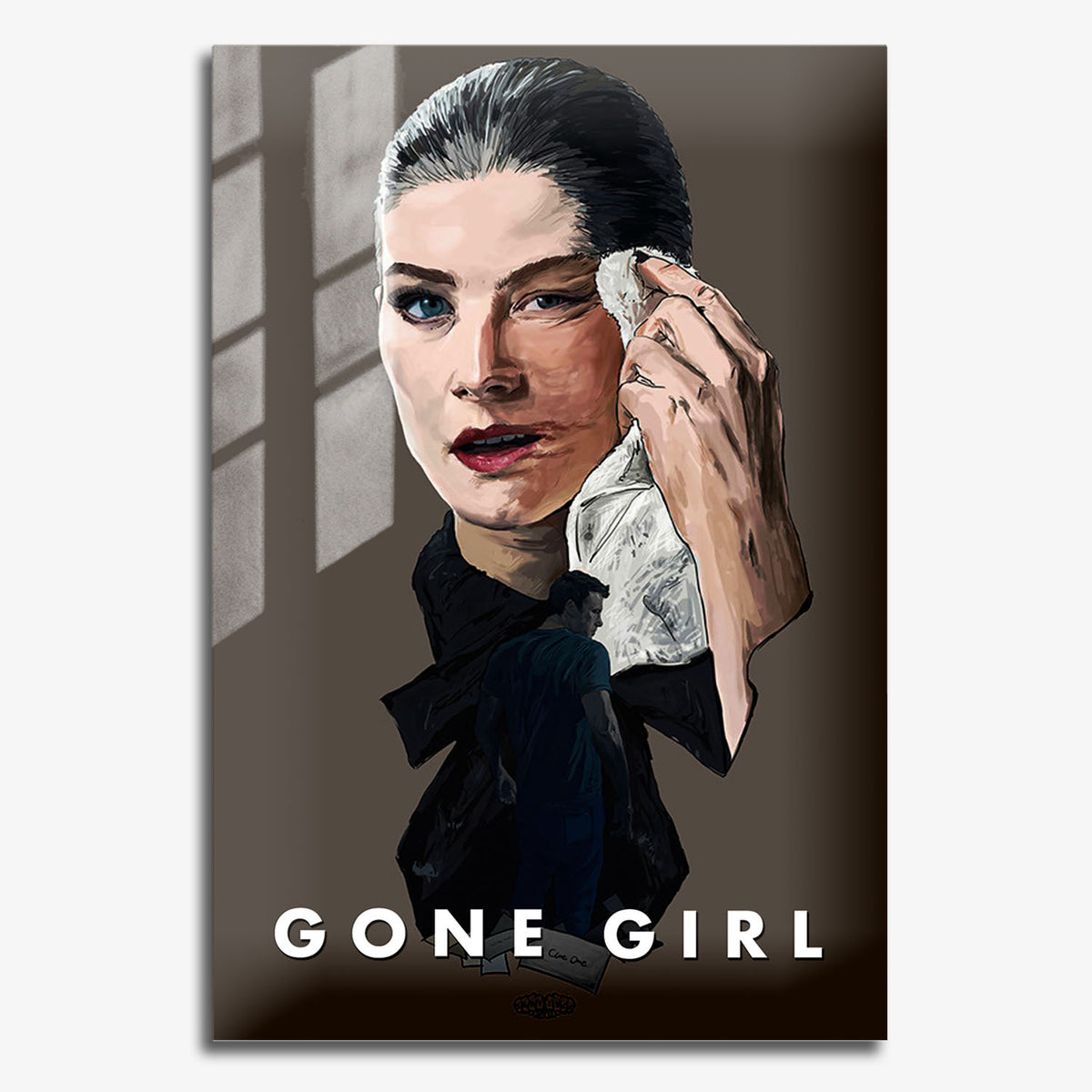 Flex Designs Metal Poster Gone Girl Sketch 11 x 17" Home Goods - Movie 2014 Movie Metal Poster