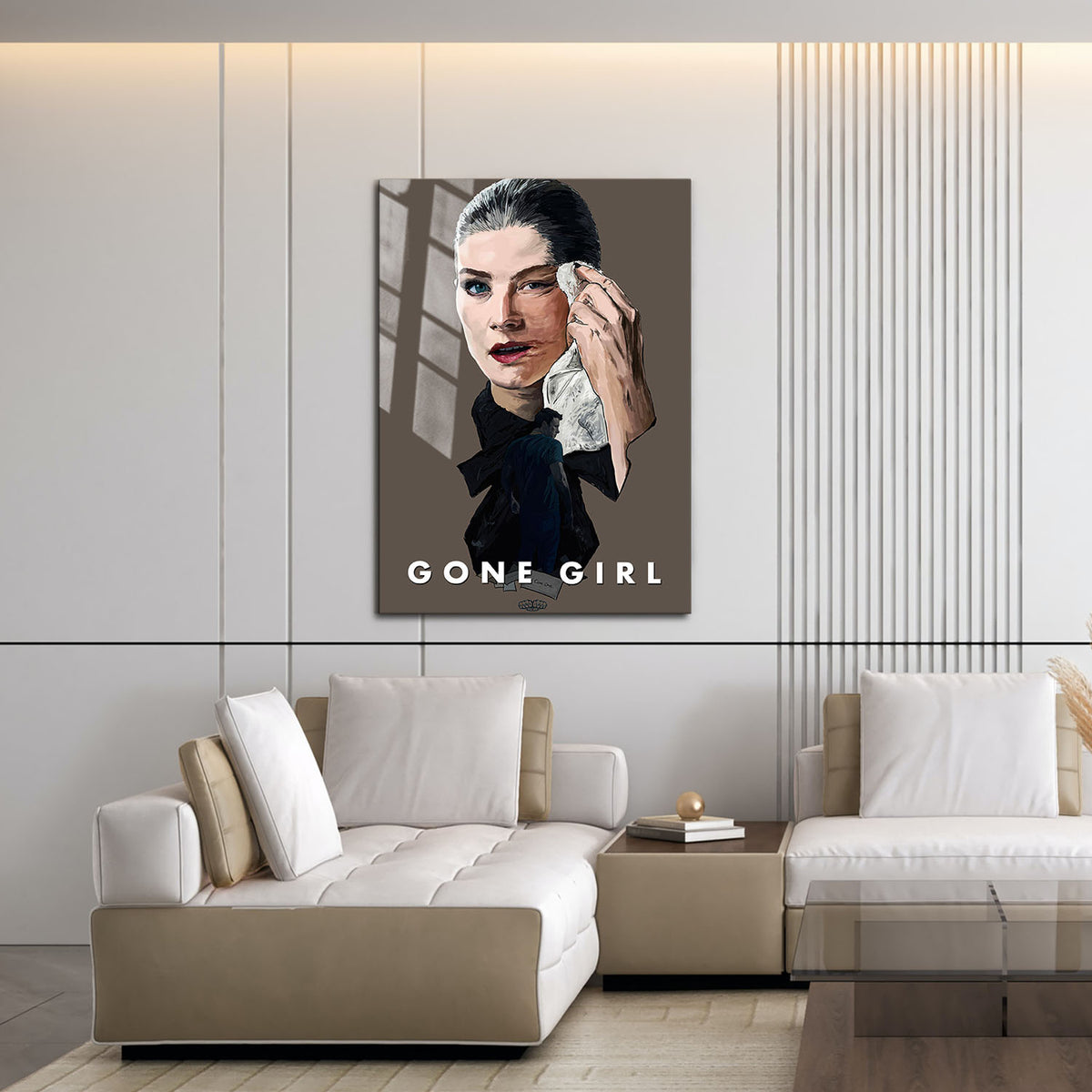 Flex Designs Metal Poster Gone Girl Sketch 16 x 24" Home Goods - Movie 2014 Movie Metal Poster