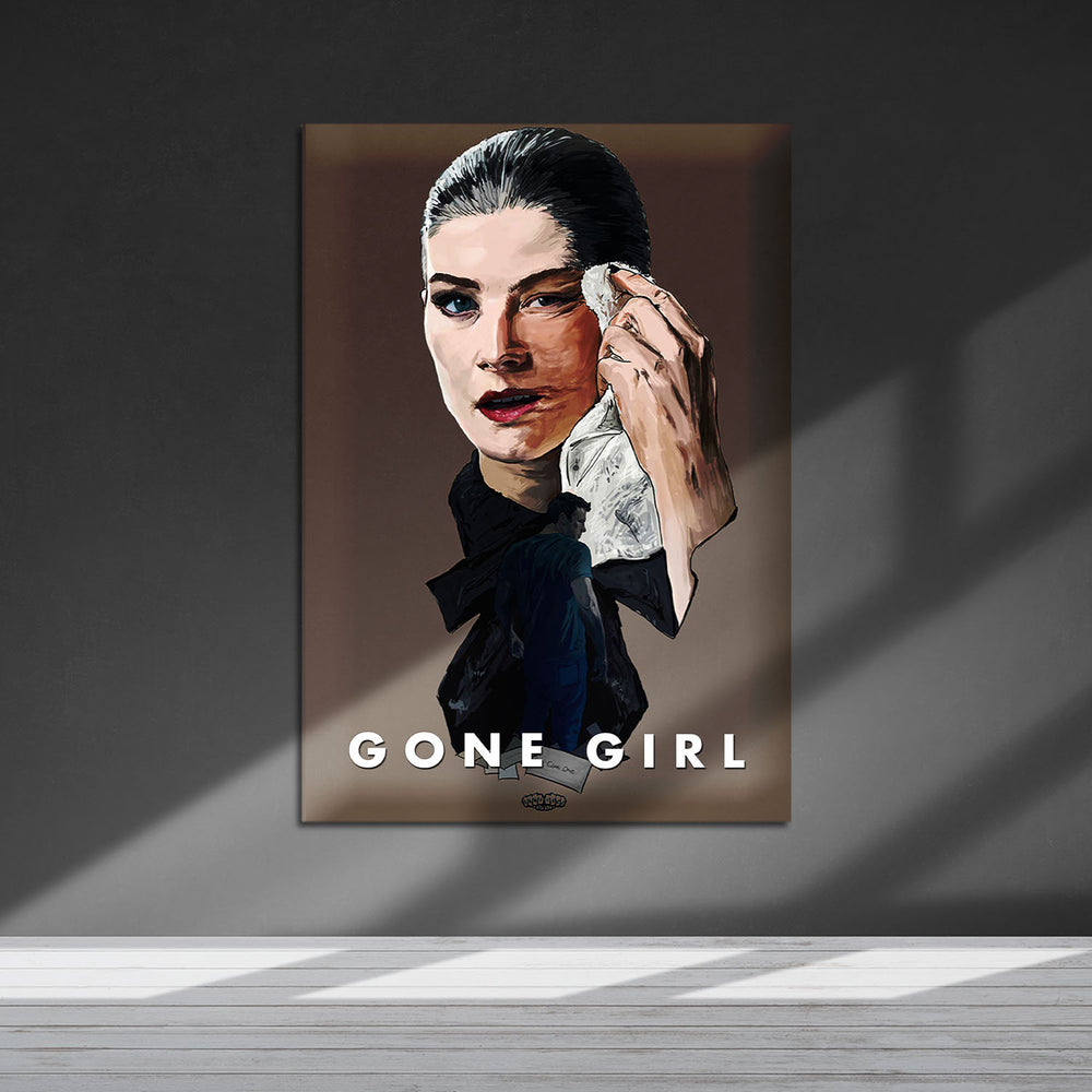 Flex Designs Metal Poster Gone Girl Sketch 5 x 7" Home Goods - Movie 2014 Movie Metal Poster