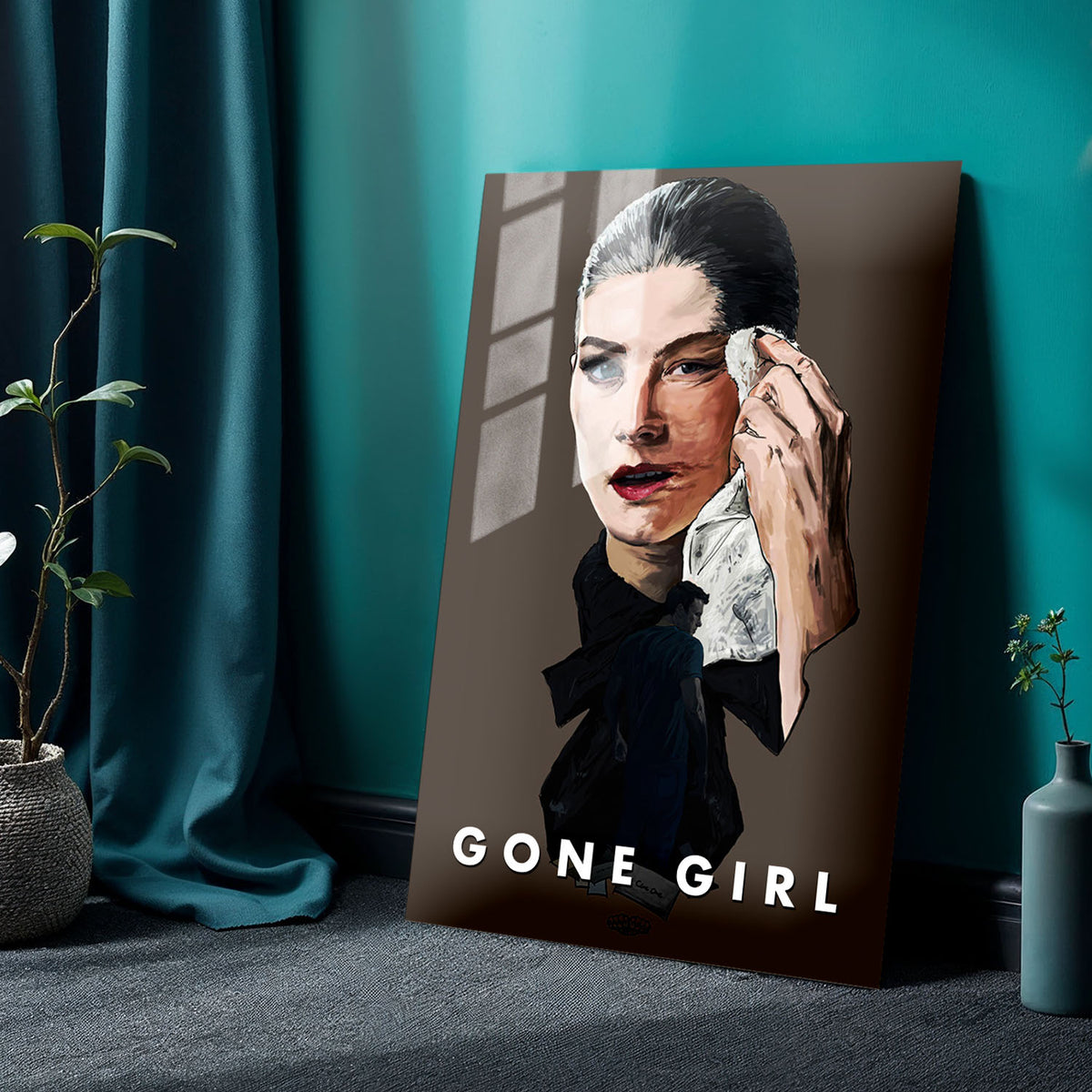 Flex Designs Metal Poster Gone Girl Sketch 24 x 36" Home Goods - Movie 2014 Movie Metal Poster