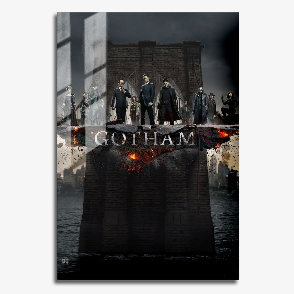 Flex Designs Metal Poster Gotham 11 x 17" Home Goods - TV Show 2014 TV Show Metal Poster