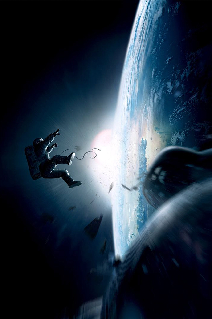 Flex Designs Metal Poster Gravity Textless 11 x 17" Home Goods - Movie 2013 Movie Metal Poster