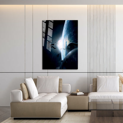 Flex Designs Metal Poster Gravity Textless 16 x 24" Home Goods - Movie 2013 Movie Metal Poster