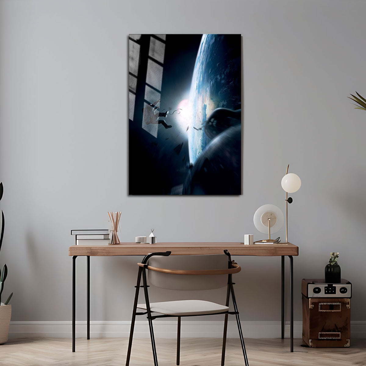 Flex Designs Metal Poster Gravity Textless 5 x 7" Home Goods - Movie 2013 Movie Metal Poster