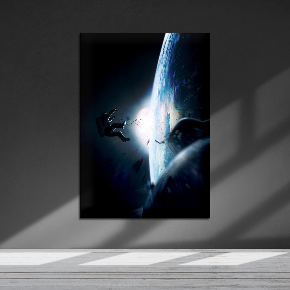 Flex Designs Metal Poster Gravity Textless 5 x 7" Home Goods - Movie 2013 Movie Metal Poster