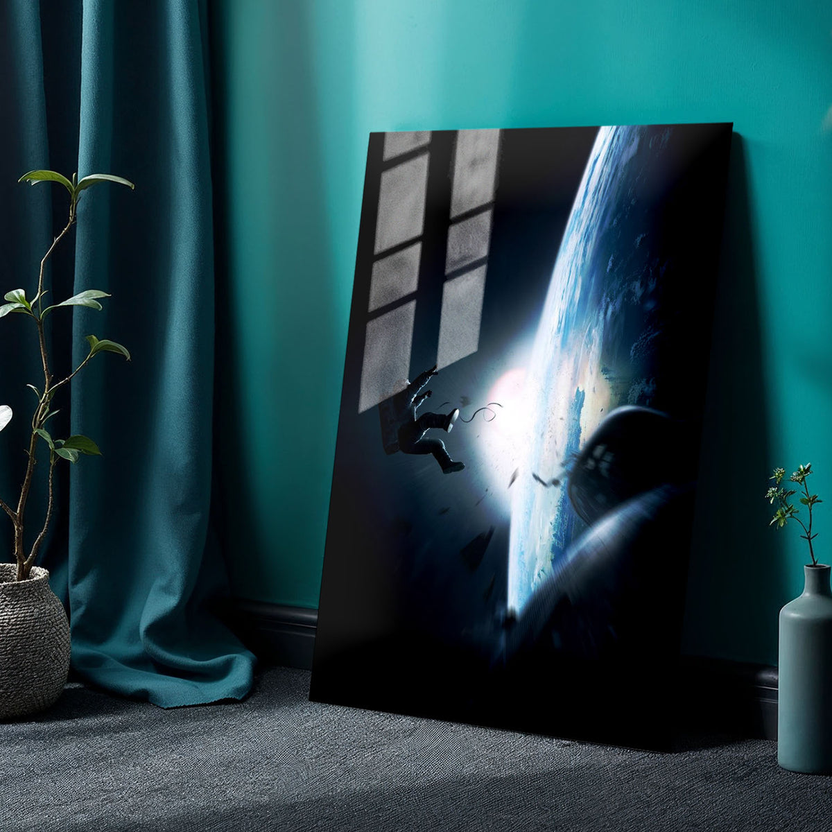 Flex Designs Metal Poster Gravity Textless 24 x 36" Home Goods - Movie 2013 Movie Metal Poster