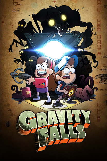 Flex Designs Metal Poster Gravity Falls 11 x 17" Home Goods - TV Show 2012 TV Show Metal Poster
