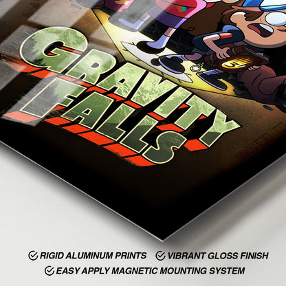 Flex Designs Metal Poster Gravity Falls 11 x 17" Home Goods - TV Show 2012 TV Show Metal Poster