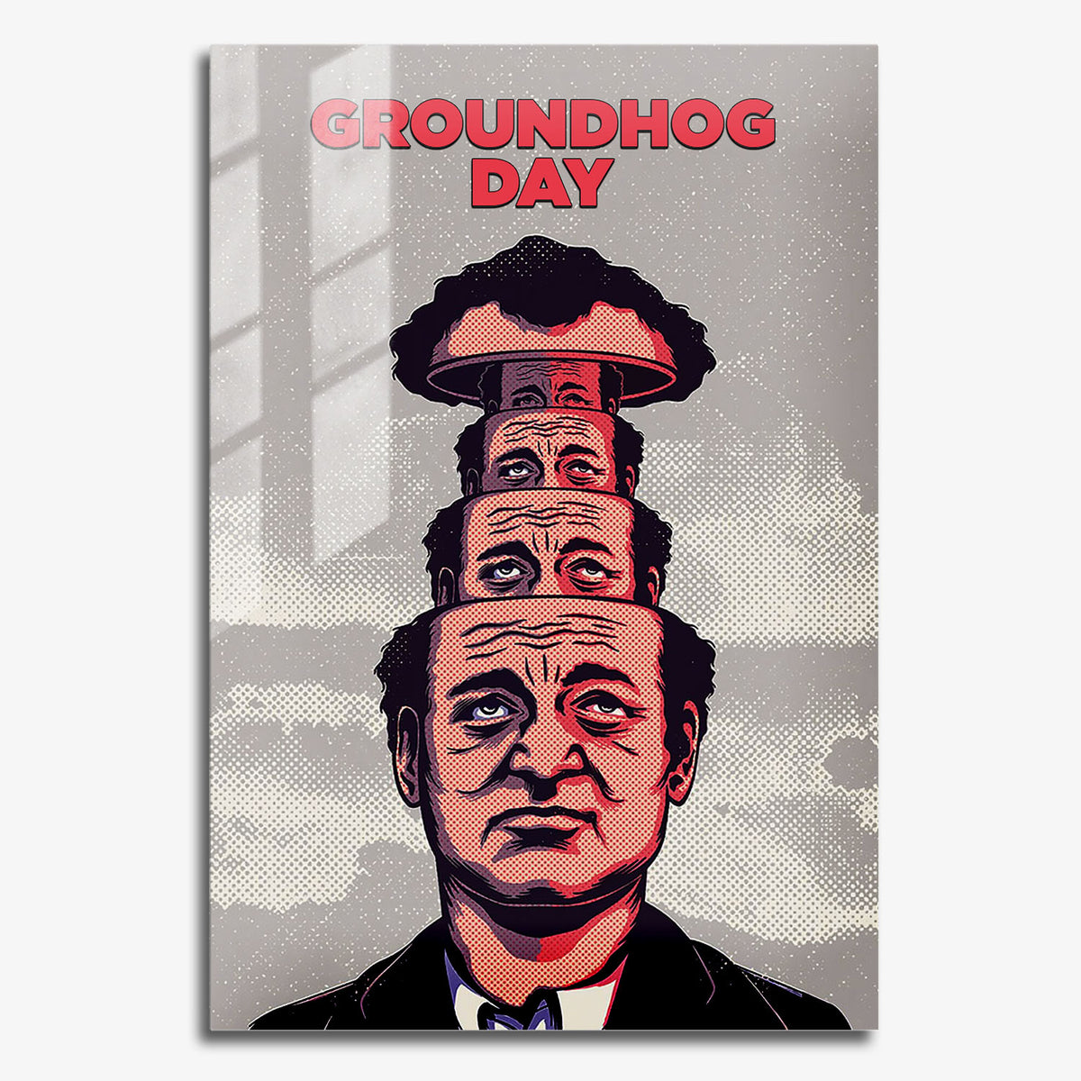 Flex Designs Metal Poster Groundhog Day Cinematic 11 x 17" Home Goods - Movie 1993 Movie Metal Poster