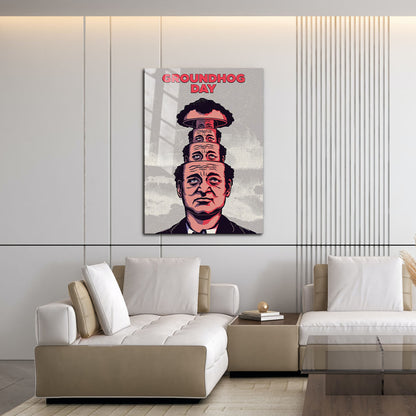 Flex Designs Metal Poster Groundhog Day Cinematic 16 x 24" Home Goods - Movie 1993 Movie Metal Poster
