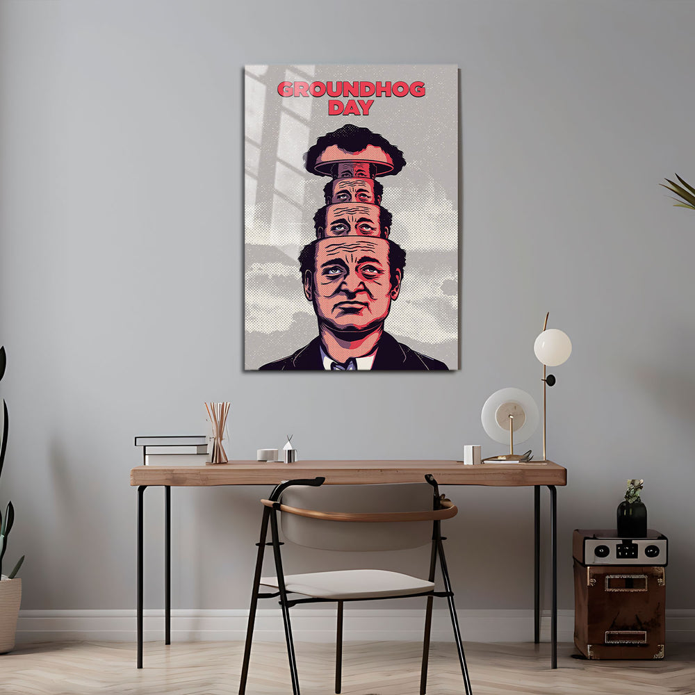 Flex Designs Metal Poster Groundhog Day Cinematic 5 x 7" Home Goods - Movie 1993 Movie Metal Poster