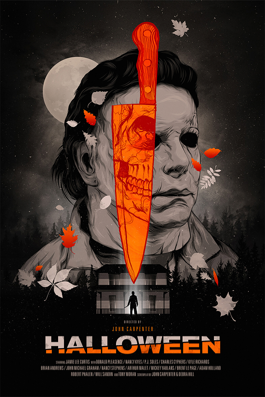 Flex Designs Metal Poster Halloween 11 x 17" Home Goods - Movie 1978 Movie Metal Poster