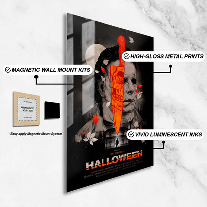 Flex Designs Metal Poster Halloween 16 x 24" Home Goods - Movie 1978 Movie Metal Poster