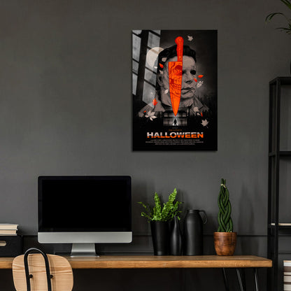 Flex Designs Metal Poster Halloween 24 x 36" Home Goods - Movie 1978 Movie Metal Poster