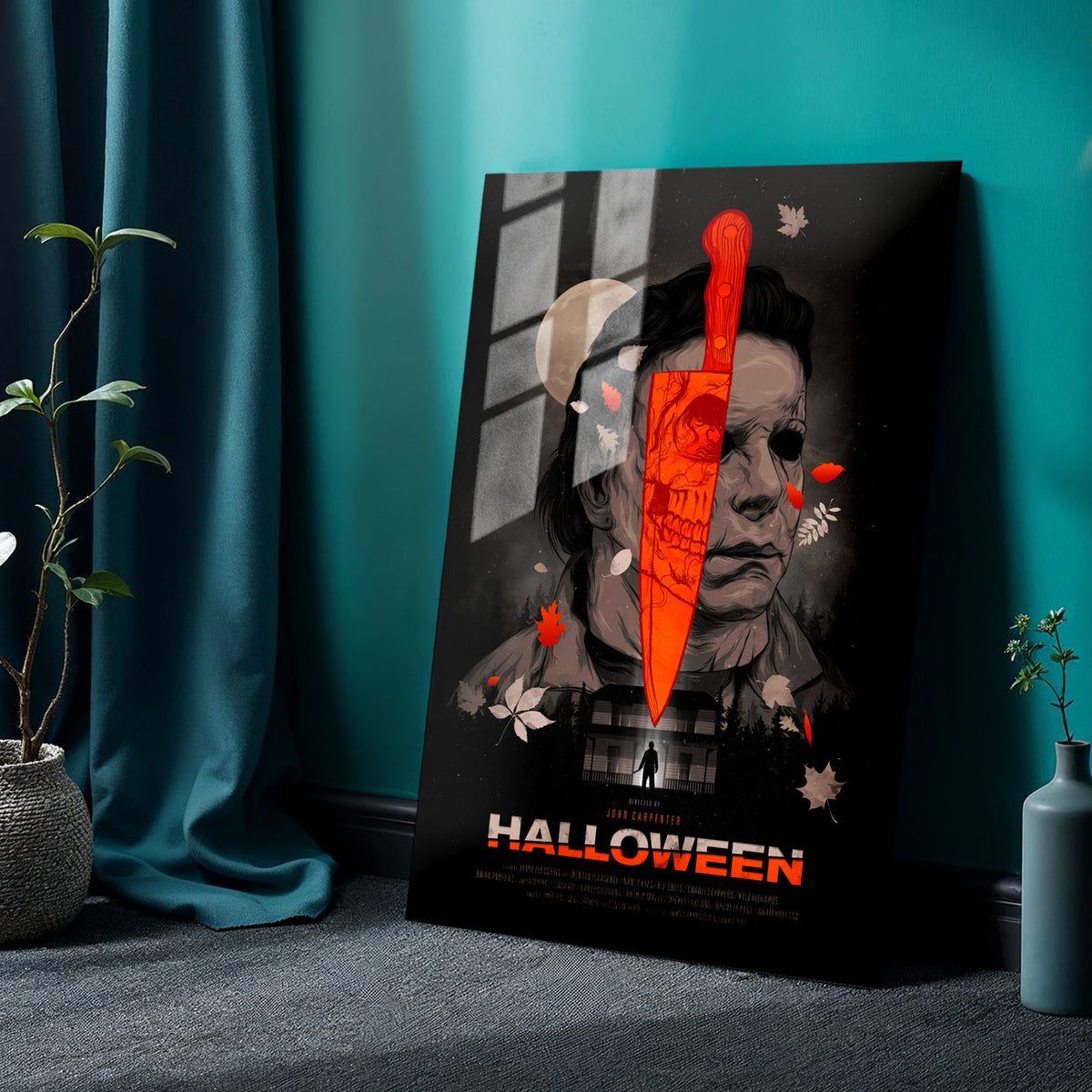 Flex Designs Metal Poster Halloween 24 x 36" Home Goods - Movie 1978 Movie Metal Poster