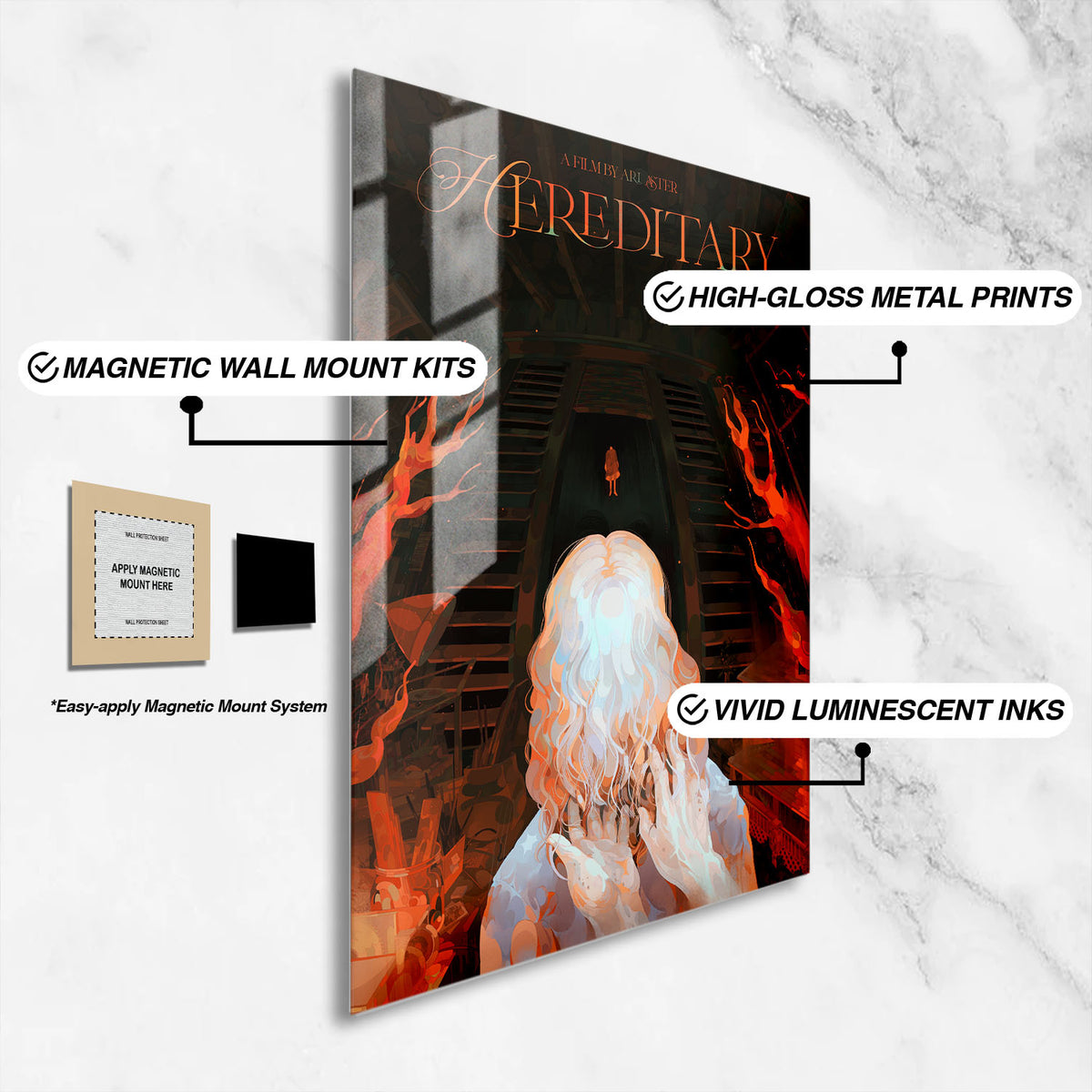 Flex Designs Metal Poster Hereditary 16 x 24" Home Goods - Movie 2018 Movie Metal Poster