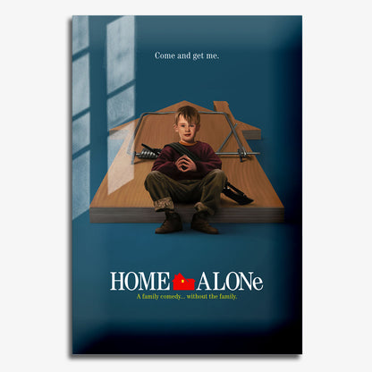 Flex Designs Metal Poster Home Alone Cover 11 x 17" Home Goods - Movie 1990 Movie Metal Poster