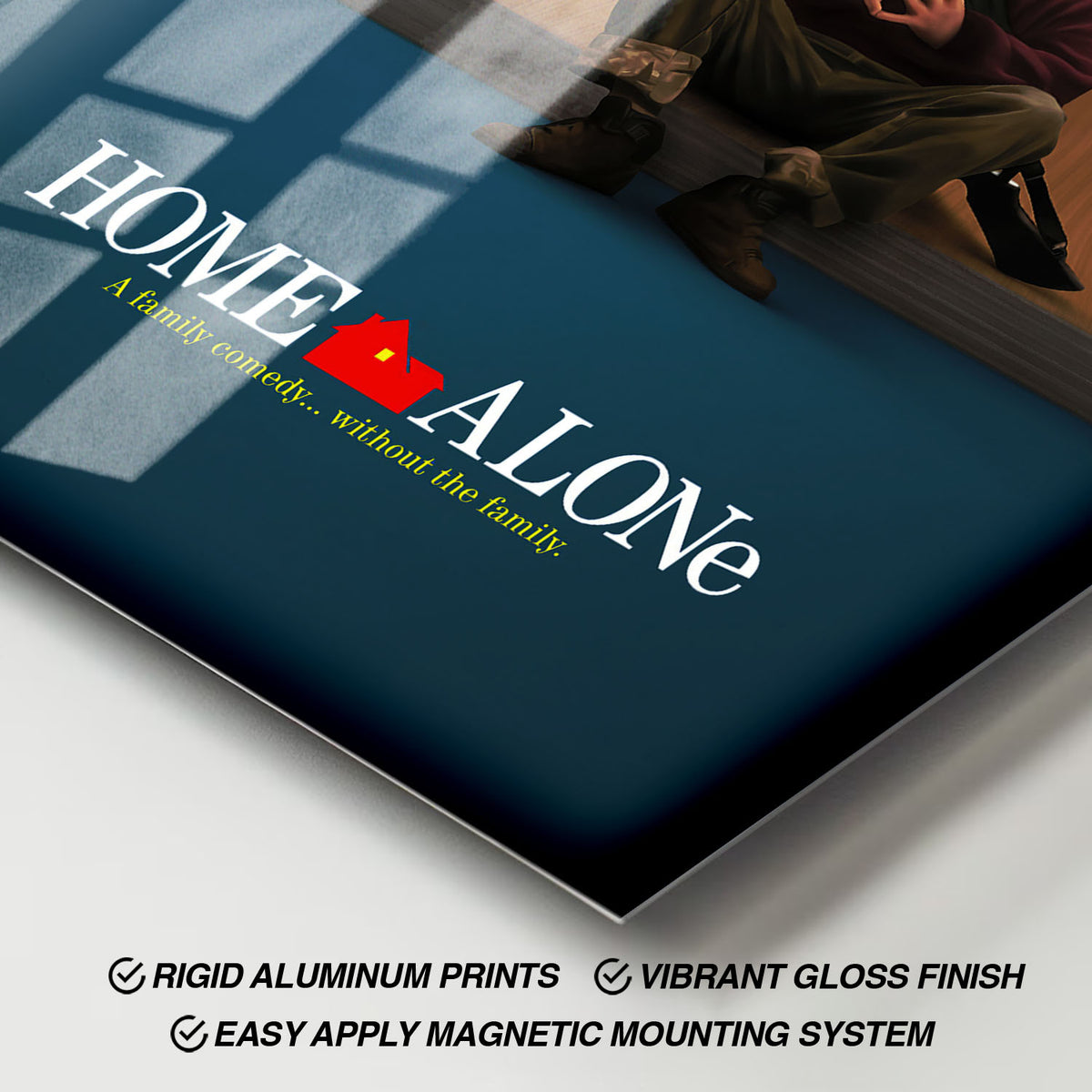 Flex Designs Metal Poster Home Alone Cover 11 x 17" Home Goods - Movie 1990 Movie Metal Poster