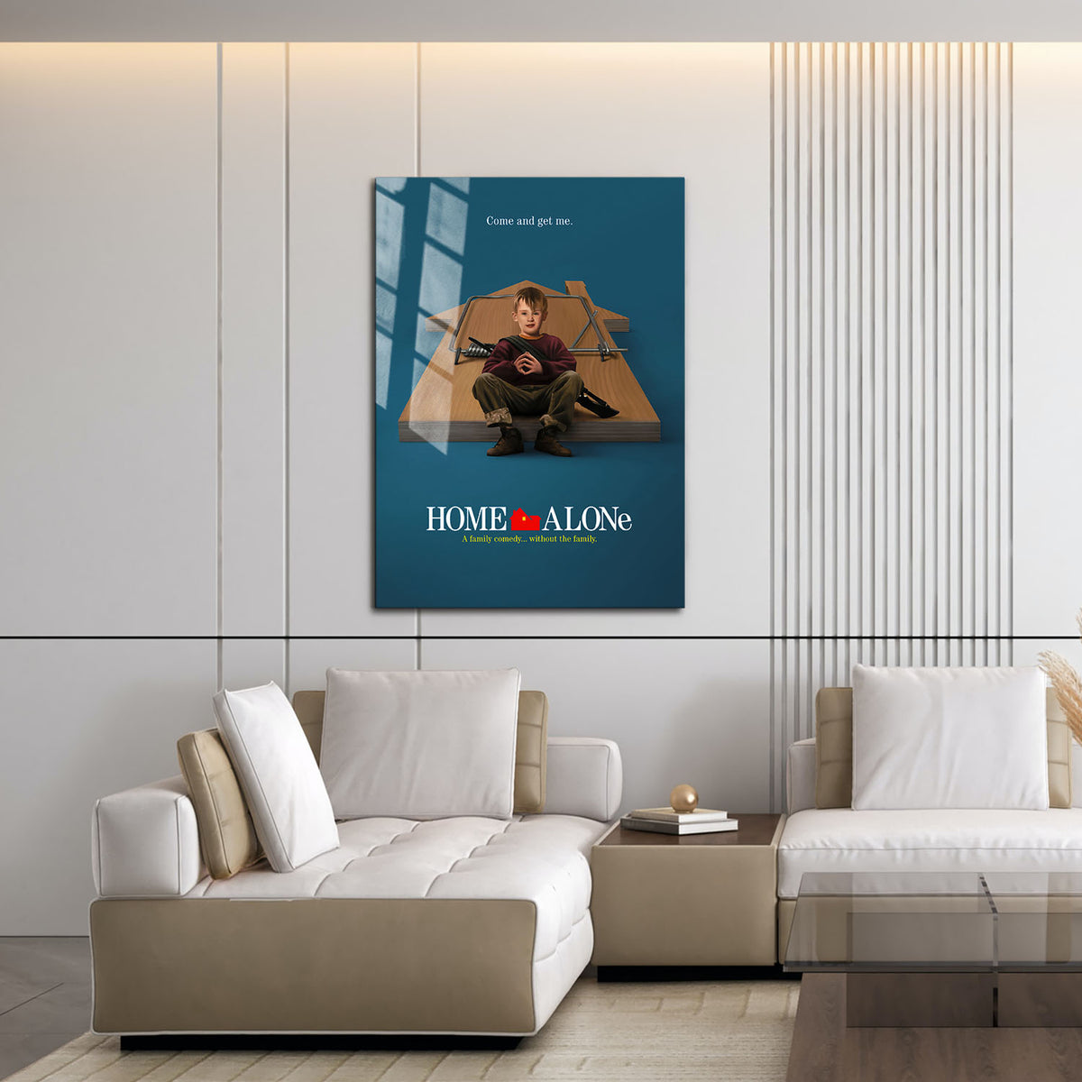 Flex Designs Metal Poster Home Alone Cover 16 x 24" Home Goods - Movie 1990 Movie Metal Poster
