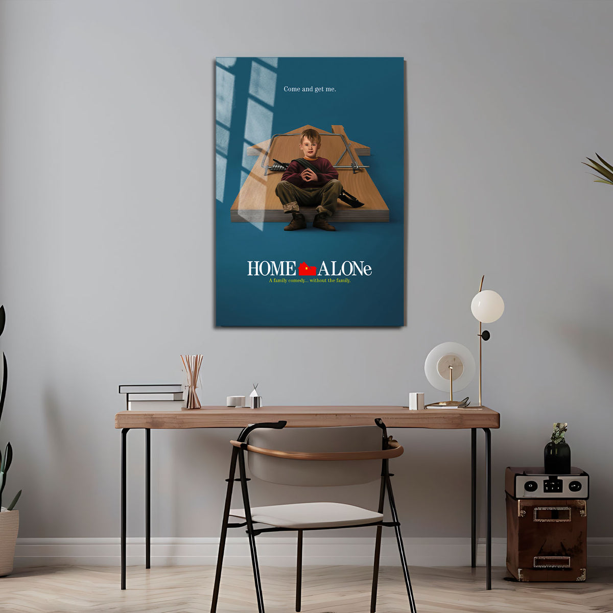 Flex Designs Metal Poster Home Alone Cover 5 x 7" Home Goods - Movie 1990 Movie Metal Poster