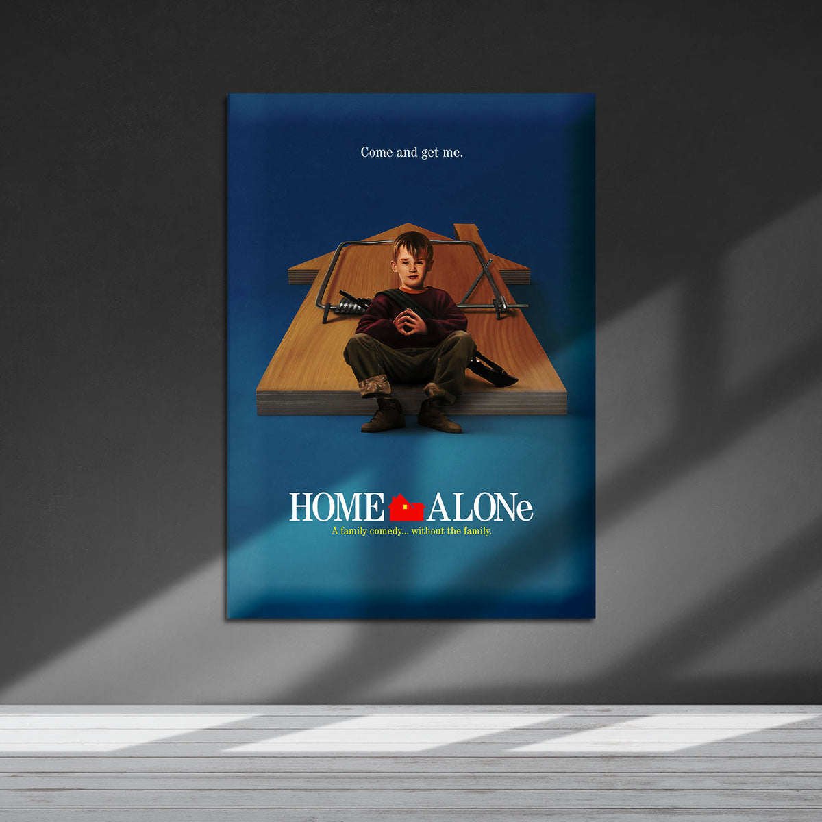 Flex Designs Metal Poster Home Alone Cover 5 x 7" Home Goods - Movie 1990 Movie Metal Poster