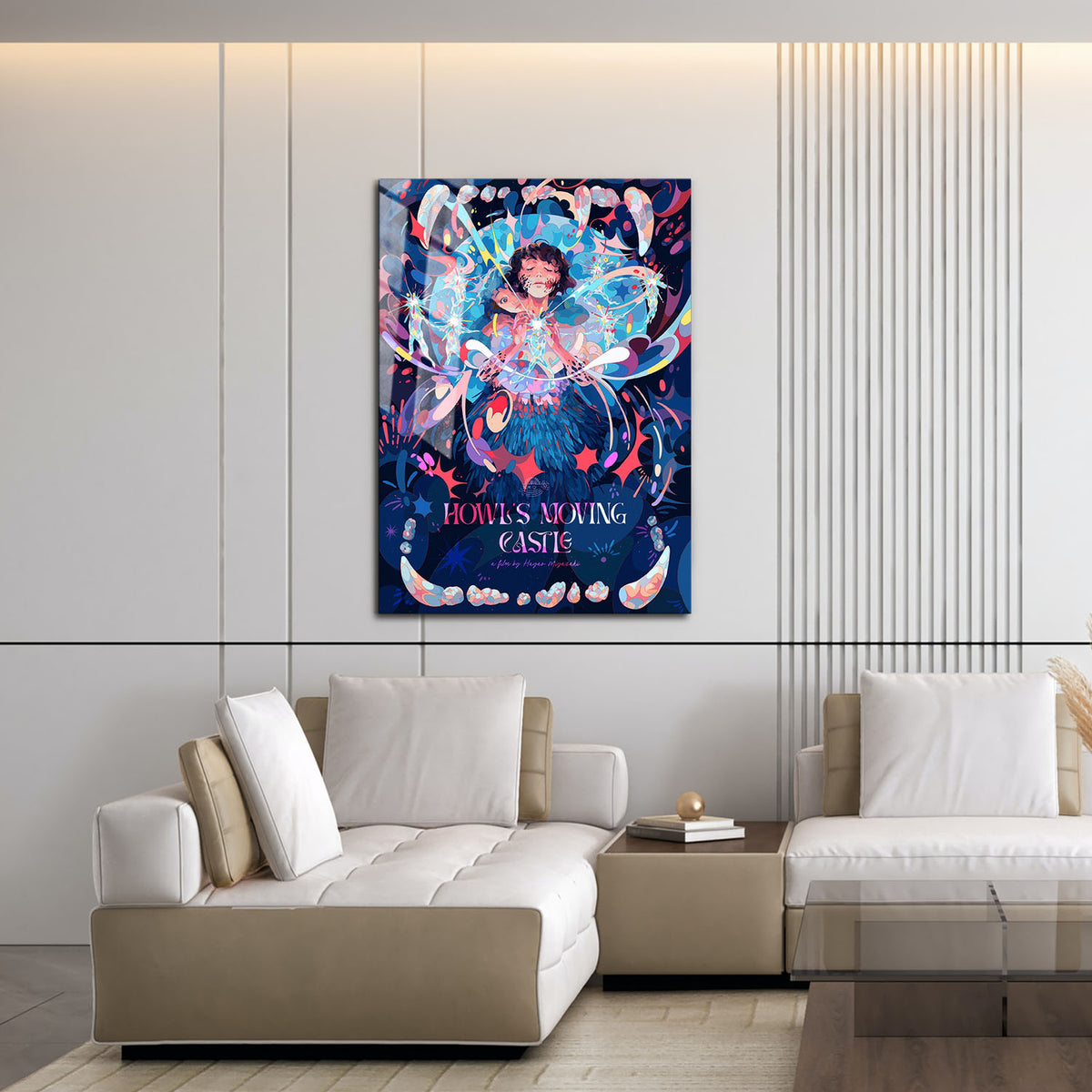 Flex Designs Metal Poster Howls Moving Castle Cover 16 x 24" Home Goods - Movie 2004 Movie Metal Poster