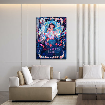 Flex Designs Metal Poster Howls Moving Castle Cover 16 x 24" Home Goods - Movie 2004 Movie Metal Poster