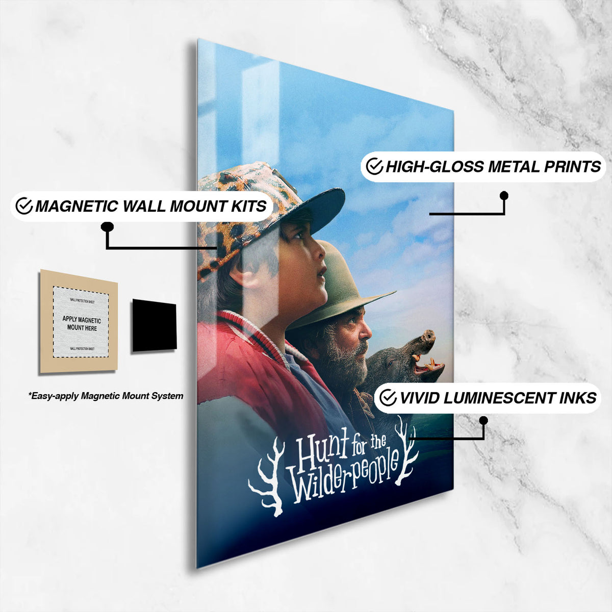 Flex Designs Metal Poster Hunt for the Wilderpeople 16 x 24" Home Goods - Movie 2016 Movie Metal Poster