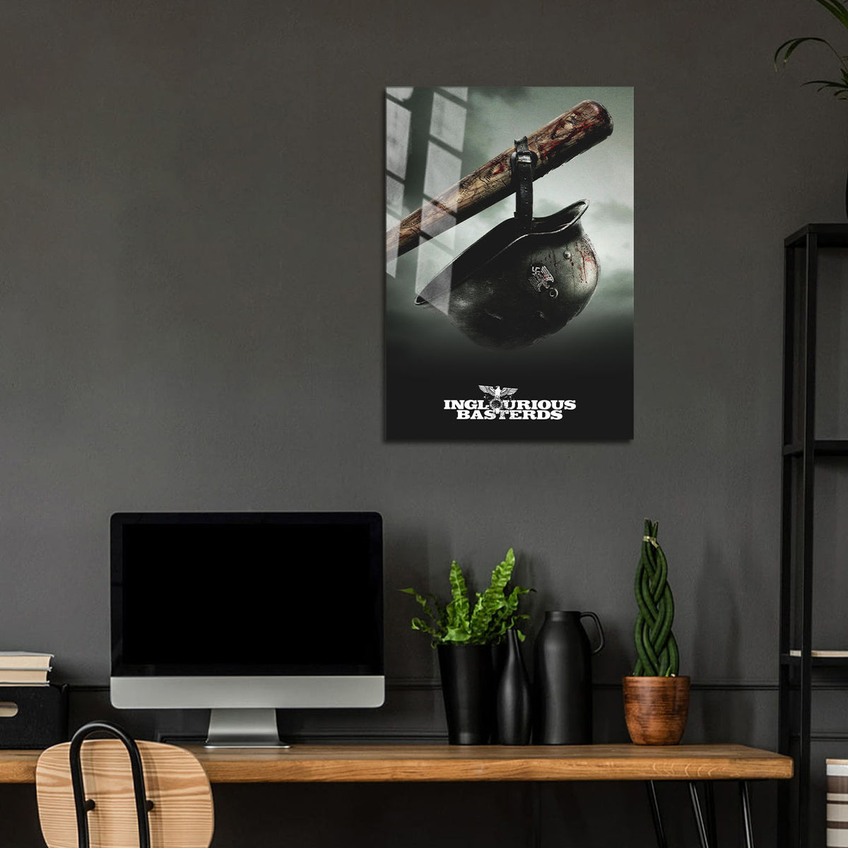 Flex Designs Metal Poster Inglourious Basterds Alternate 24 x 36" Home Goods - Movie 2009 Movie Metal Poster