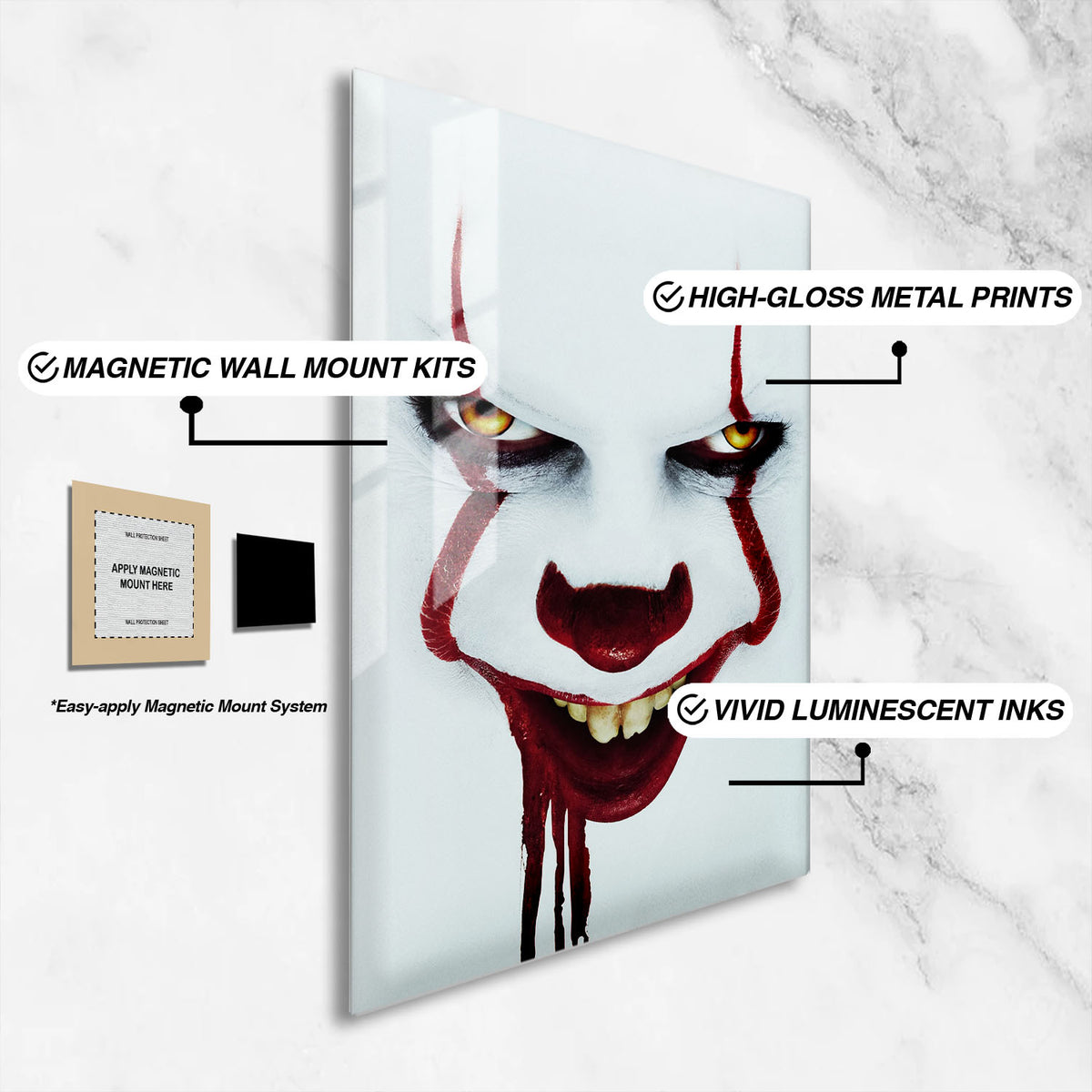 Flex Designs Metal Poster It Chapter Two 16 x 24" Home Goods - Movie 2019 Movie Metal Poster