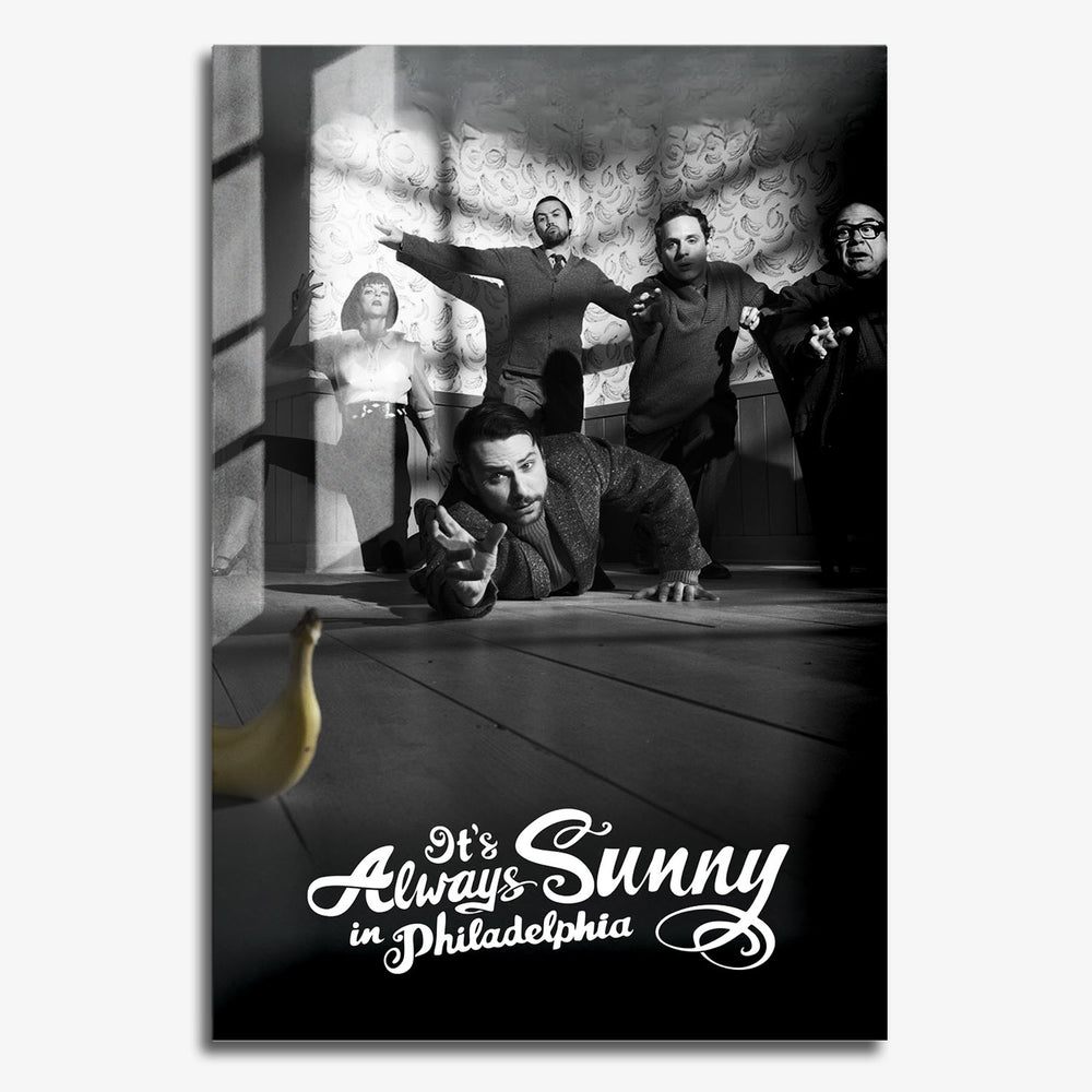 Flex Designs Metal Poster Its Always Sunny in Philadelphia 11 x 17" Home Goods - TV Show 2005 TV Show Metal Poster