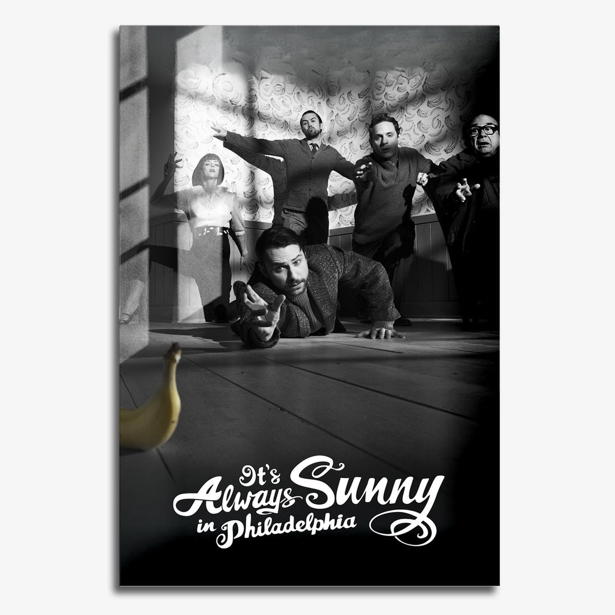 Flex Designs Metal Poster Its Always Sunny in Philadelphia 11 x 17" Home Goods - TV Show 2005 TV Show Metal Poster