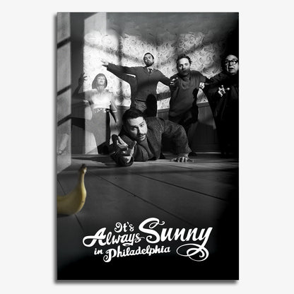 Flex Designs Metal Poster Its Always Sunny in Philadelphia 11 x 17" Home Goods - TV Show 2005 TV Show Metal Poster