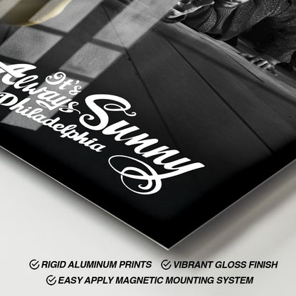 Flex Designs Metal Poster Its Always Sunny in Philadelphia 11 x 17" Home Goods - TV Show 2005 TV Show Metal Poster