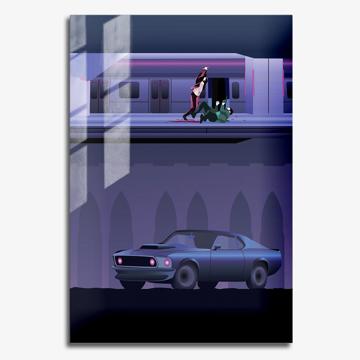Flex Designs Metal Poster John Wick Chapter 2 Sketch 11 x 17" Home Goods - Movie 2017 Movie Metal Poster