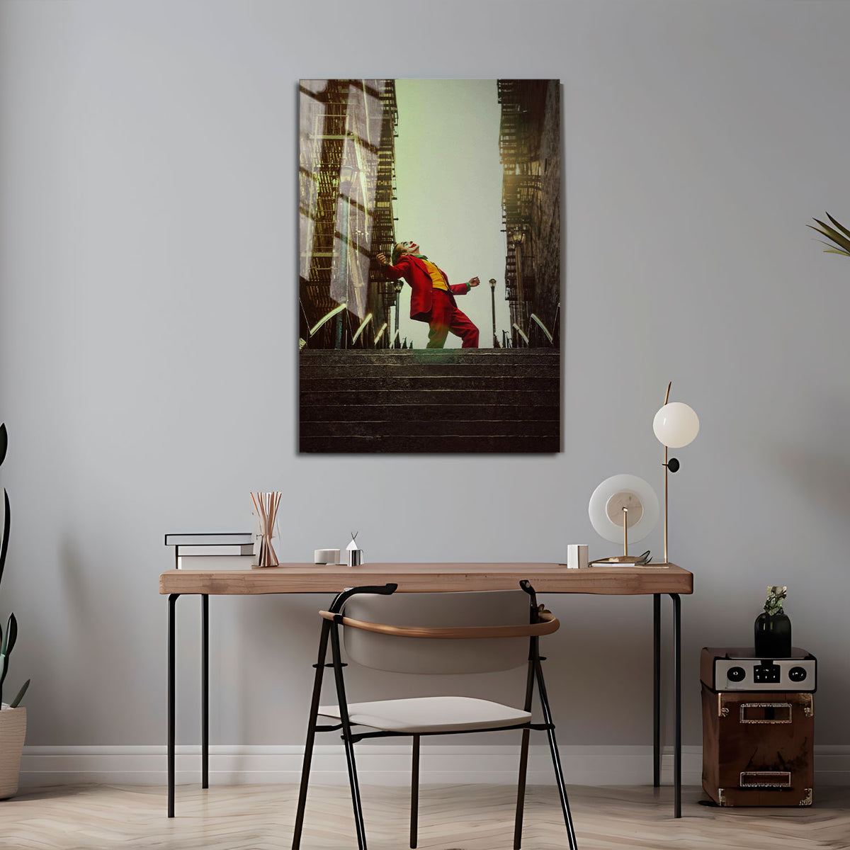 Flex Designs Metal Poster Joker Textless 5 x 7" Home Goods - Movie 2019 Movie Metal Poster