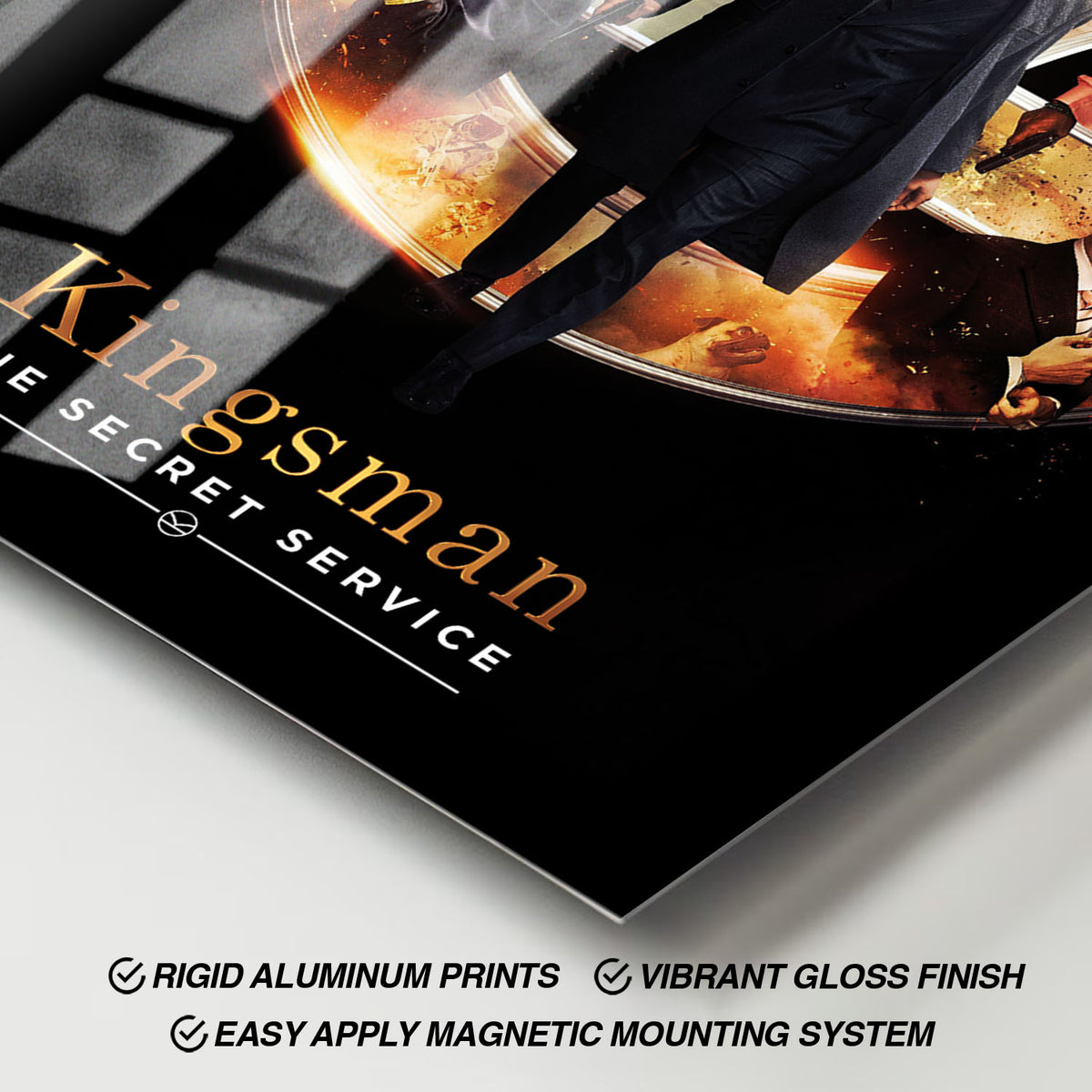 Flex Designs Metal Poster Kingsman The Secret Service 11 x 17" Home Goods - Movie 2015 Movie Metal Poster