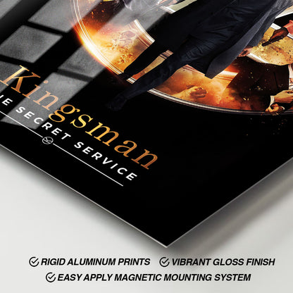 Flex Designs Metal Poster Kingsman The Secret Service 11 x 17" Home Goods - Movie 2015 Movie Metal Poster