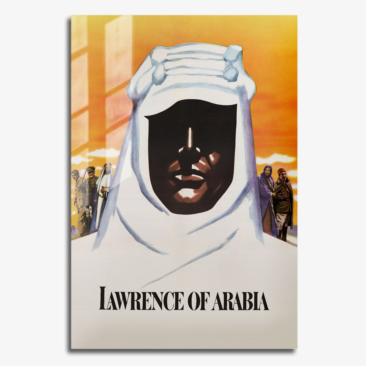 Flex Designs Metal Poster Lawrence of Arabia Cinematic 11 x 17" Home Goods - Movie 1962 Movie Metal Poster