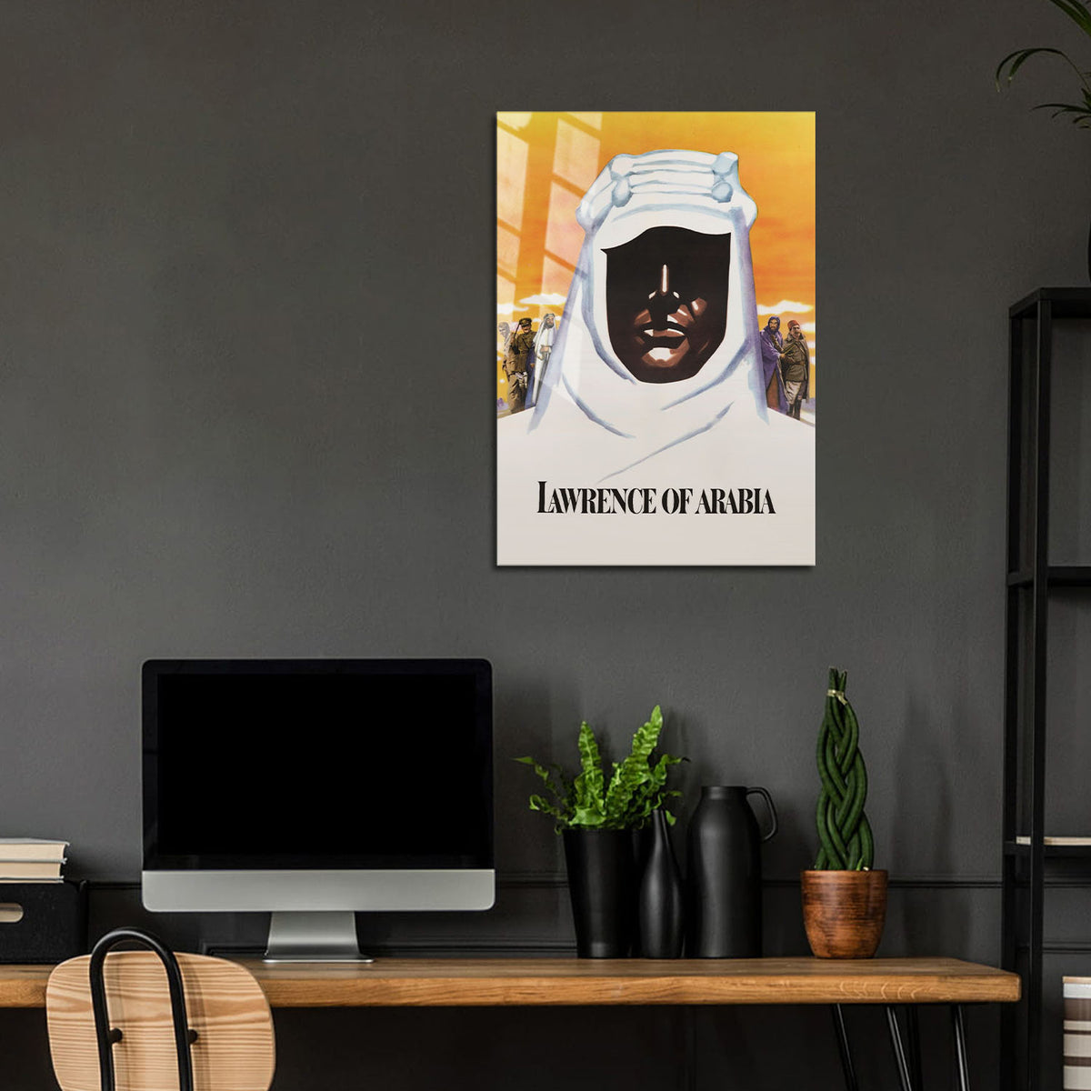 Flex Designs Metal Poster Lawrence of Arabia Cinematic 24 x 36" Home Goods - Movie 1962 Movie Metal Poster