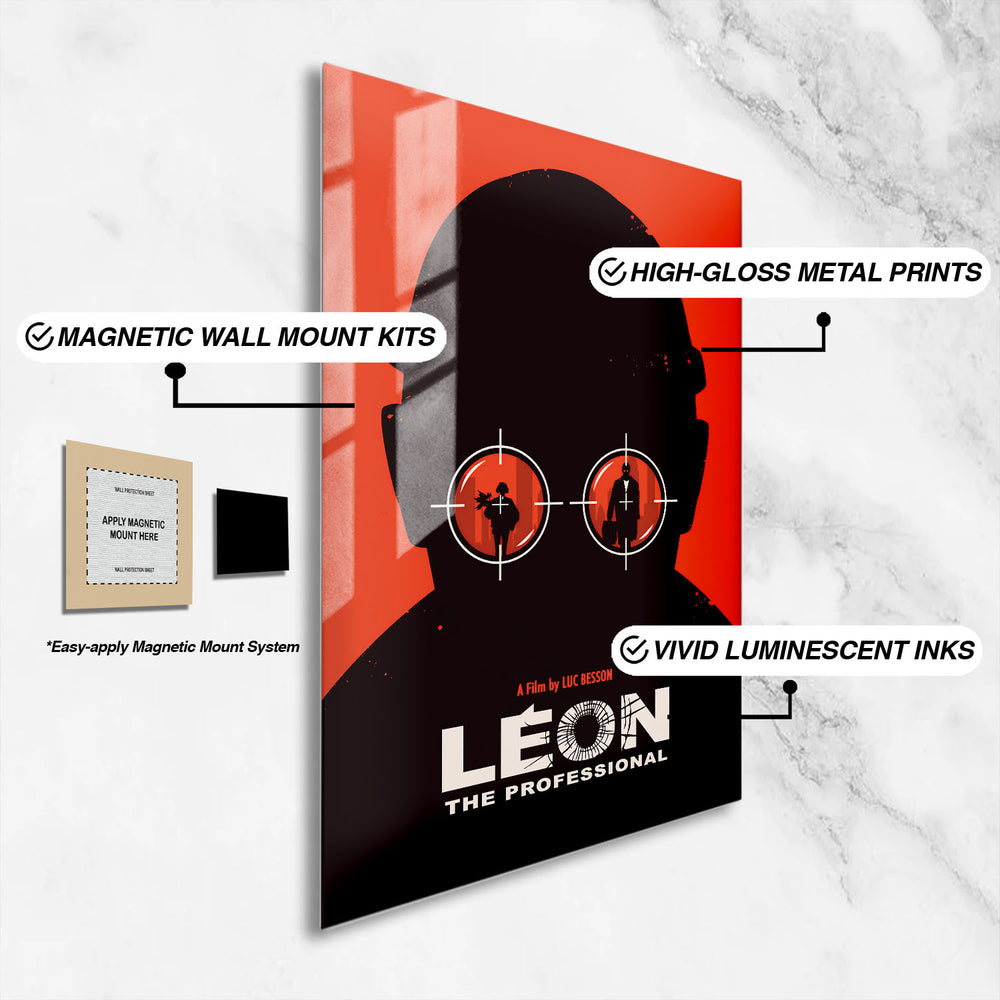 Flex Designs Metal Poster Leon The Professional 16 x 24" Home Goods - Movie 1994 Movie Metal Poster