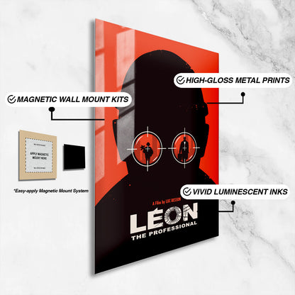Flex Designs Metal Poster Leon The Professional 16 x 24" Home Goods - Movie 1994 Movie Metal Poster
