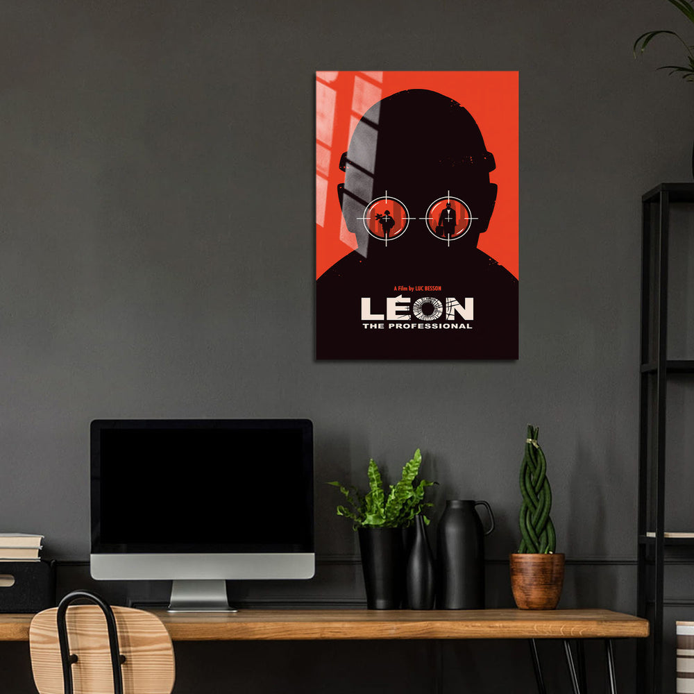Flex Designs Metal Poster Leon The Professional 24 x 36" Home Goods - Movie 1994 Movie Metal Poster