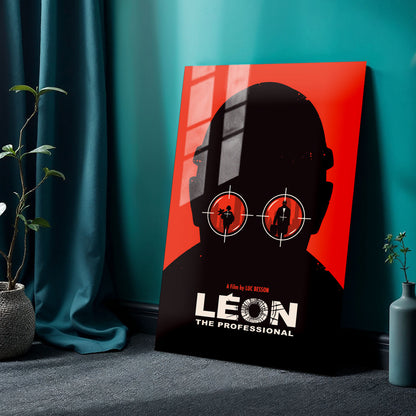 Flex Designs Metal Poster Leon The Professional 24 x 36" Home Goods - Movie 1994 Movie Metal Poster