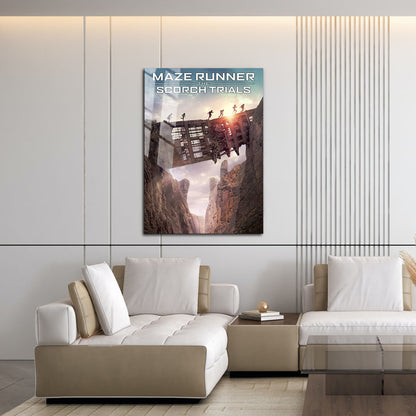 Flex Designs Metal Poster Maze Runner The Scorch Trials 16 x 24" Home Goods - Movie 2015 Movie Metal Poster