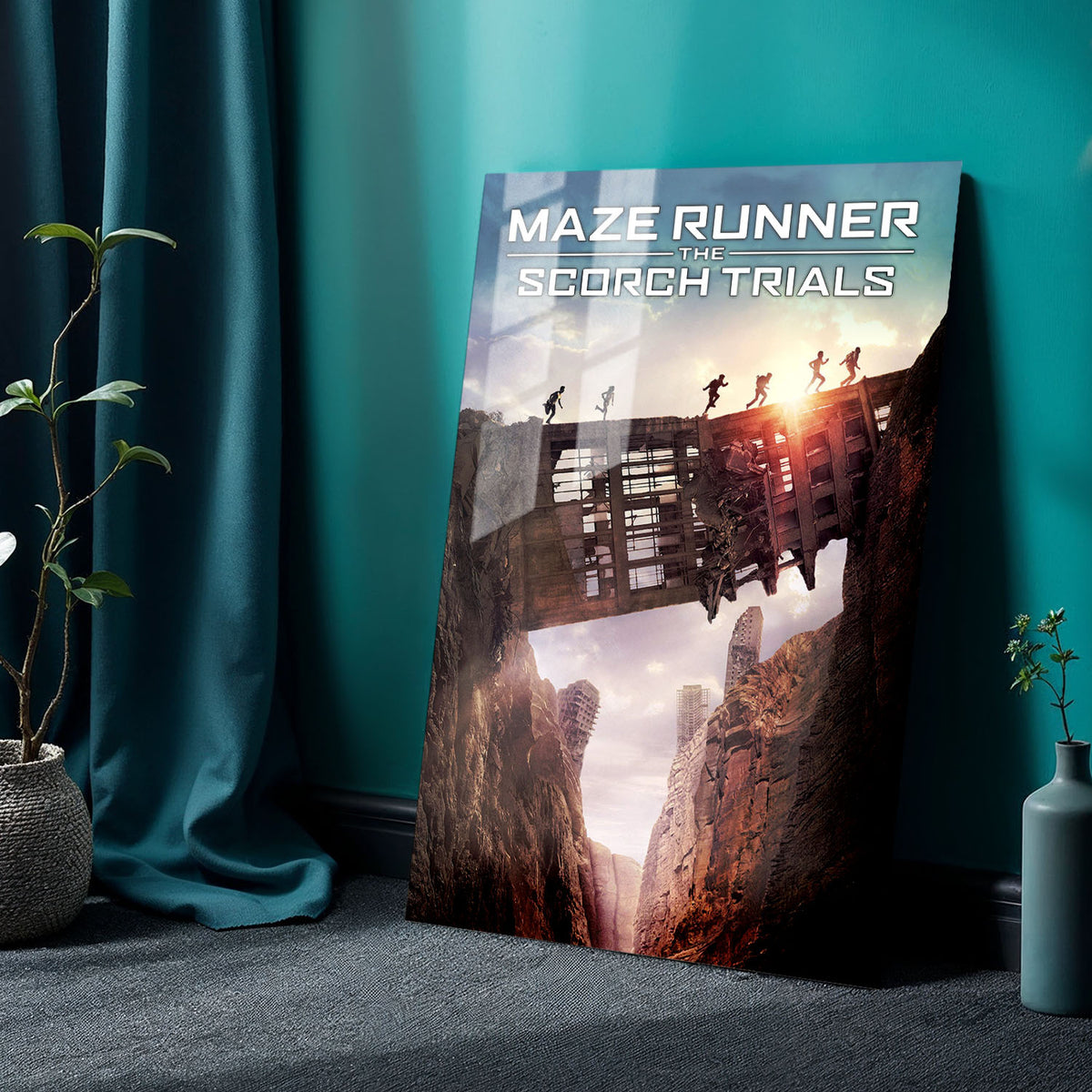 Flex Designs Metal Poster Maze Runner The Scorch Trials 24 x 36" Home Goods - Movie 2015 Movie Metal Poster