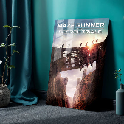 Flex Designs Metal Poster Maze Runner The Scorch Trials 24 x 36" Home Goods - Movie 2015 Movie Metal Poster